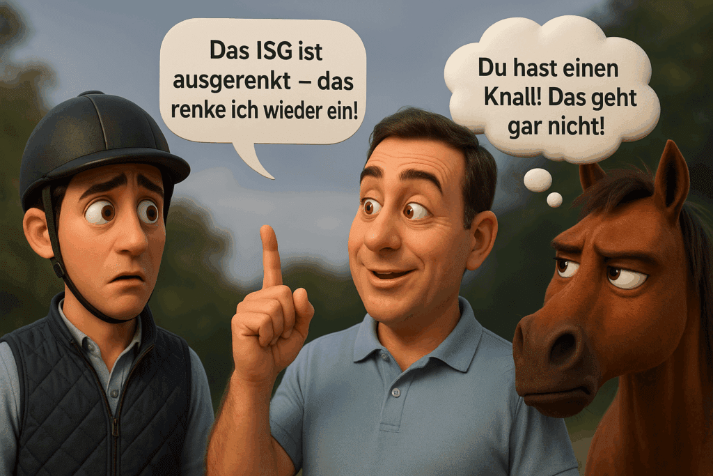 Kann man das ISG des Pferdes als Therpaut wirklich einrenken? Kann das ISG des Pferdes wirklich ausgerenkt sein? Nein! - Warum erfahrt ihr hier